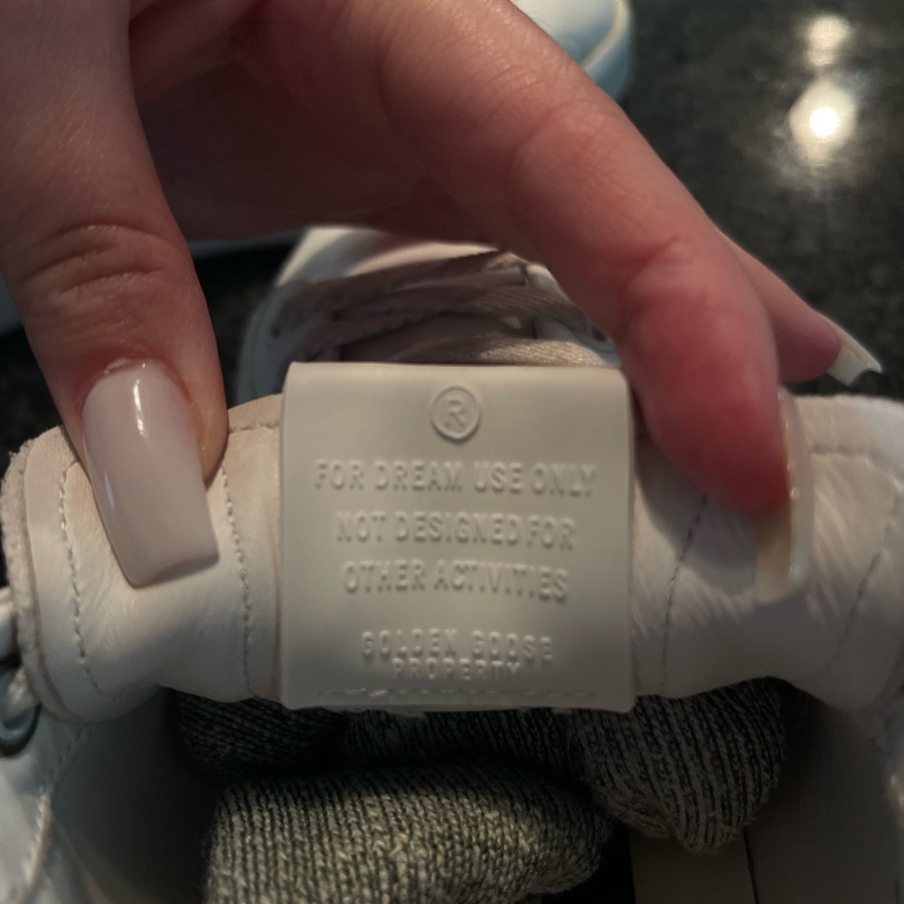 Golden Goose White Sneakers with Leopard Accent - Picture 3 of 6